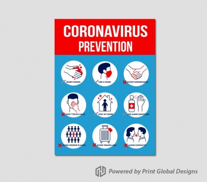 COVID-19 Prevention Stickers